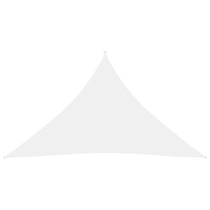 Tieniaca plachta, oxford, trojuholníková 4x4x5,8 m, biela