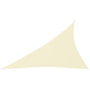 Tieniaca plachta, oxford, trojuholníková 4x5x6,4 m, krémová