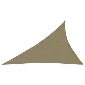 Tieniaca plachta oxfordská látka trojuholníková 3x4x5 m béžová