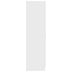 Úložná skrinka, biela 30x42,5x150 cm, kompoztiné drevo - predaj