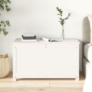 Úložný box biely 80x40x45,5 cm masívna borovica Foto
