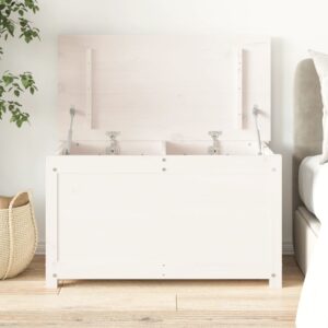 Úložný box biely 80x40x45,5 cm masívna borovica