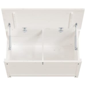 Produkt  Úložný box biely 80x40x45,5 cm masívna borovica