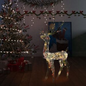 Vianočná dekorácia, akrylový sob 140 LED 120 cm, farebná