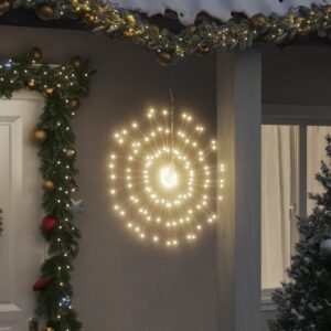 Vianočné hviezdicové svetlo 140 LED teplé biele 17 cm