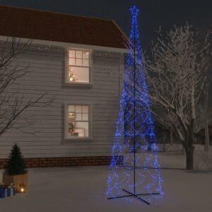 Vianočný stromček kužeľ modré svetlo 3000 LED 230x800 cm