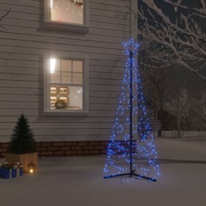 Vianočný stromček, kužeľ, modrý 200 LED 70x180 cm