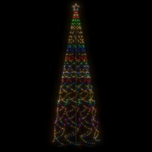 Vianočný stromček kužeľ rôznofarebné svetlo 1400 LED 160x500 cm Obrázok