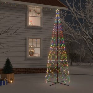Vianočný stromček kužeľ rôznofarebné svetlo 1400 LED 160x500 cm