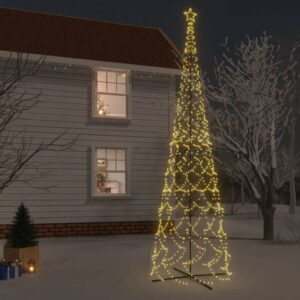 Vianočný stromček kužeľ teplý biely 3000 LED 230x800 cm
