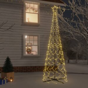 Vianočný stromček kužeľ teplý biely 500 LED 100x300 cm
