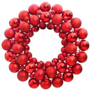 Vianočný veniec červený 45 cm polystyrén