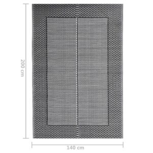 Vonkajší koberec čierny 140x200 cm PP - predaj