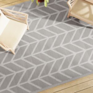 Vonkajší koberec sivý 190x290 cm PP