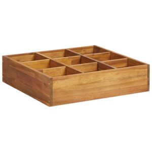Vyvýšený záhradný záhon na bylinky, akáciový masív 60x60x15 cm Produkt