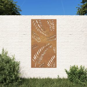 Záhradná dekorácia 105x55 cm kortenová oceľ dizajn listu