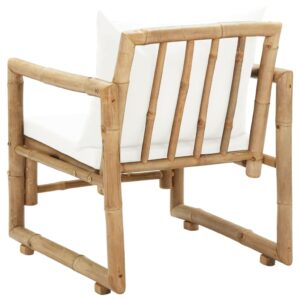 Fotka  Záhradné stoličky 2 ks, podložky a vankúše, bambus