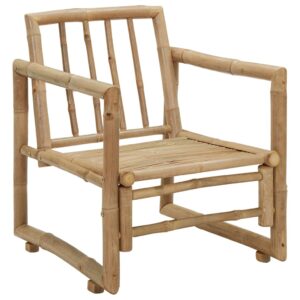 Záhradné stoličky 2 ks, podložky a vankúše, bambus - eshop