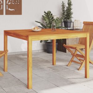 Záhradný jedálenský stôl 110x110x75 cm, akáciový masív