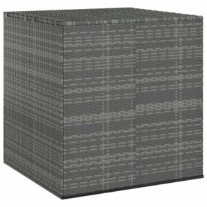 Záhradný úložný box z polyratanu 100x97,5x104 cm sivý