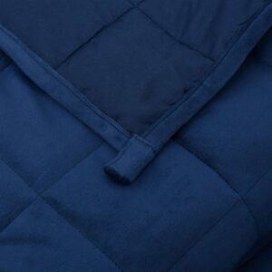 Fotka  Záťažová prikrývka modrá 137x200 cm 10 kg látka
