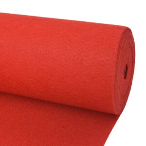 Záťažový koberec, hladký 1,2x12 m, červený