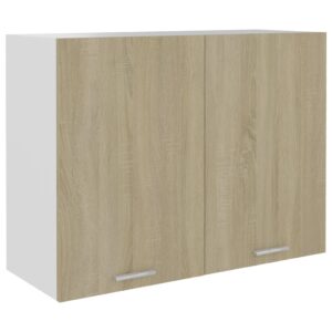 Závesná skrinka, dub sonoma 80x31x60 cm, kompozitné drevo