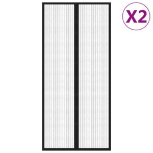 Závesy proti hmyzu s magnetickými blokmi 2ks čierne 210x90 cm Produkt
