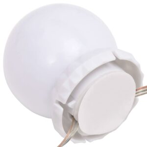 Fotka  Zrkadlové svetlá s 8 LED žiarovkami teplá biela a studená biela
