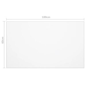 Chránič na stôl priehľadný 100x60 cm 2 mm PVC - eshop