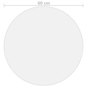 Fotka  Chránič na stôl priehľadný Ø 60 cm 2 mm PVC