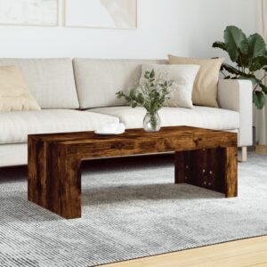 Konferenčný stolík dymový dub 102x50x36 cm kompozitné drevo