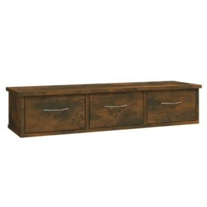 Nástenná skrinka tmavý dub 88x26x18,5 cm spracované drevo Produkt
