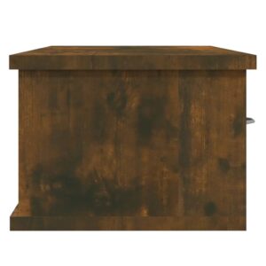 Nástenná skrinka tmavý dub 88x26x18,5 cm spracované drevo - eshop