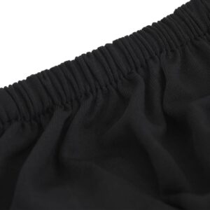 Fotka  Naťahovací poťah na 2-miestnu pohovku čierny polyester Jersey
