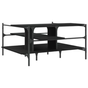 Konferenčný stolík čierny 100x100x48,5 cm kompozitné drevo - predaj