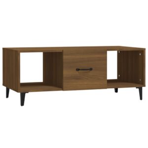 Konferenčný stolík hnedý dub 102x50x40 cm spracované drevo Produkt