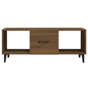 Fotka  Konferenčný stolík hnedý dub 102x50x40 cm spracované drevo
