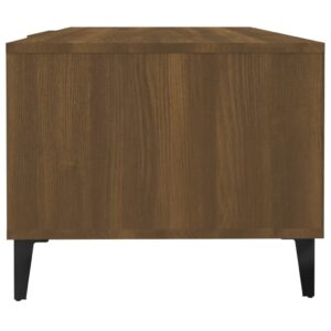 Konferenčný stolík hnedý dub 102x50x40 cm spracované drevo - predaj