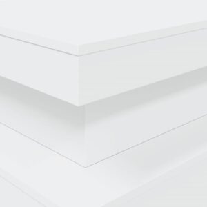 Obrázok Konferenčný stolík  s LED svetlami biely 90x50x40 cm