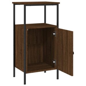 Nočný stolík hnedý dub 41x31x80 cm kompozitné drevo - eshop