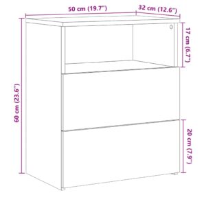 Predaj  Nočný stolík staré drevo 50x32x60 cm kompozitné drevo