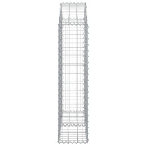 Oblúkový gabionový kôš 100x30x120/140cm pozinkované železo Obrázok