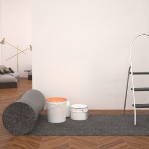 Ochranný koberec z flícu, 50 m, 180 g/m², sivý