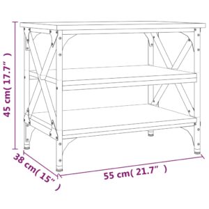 Produkt  Príručný stolík hnedý dub 55x38x45 cm spracované drevo