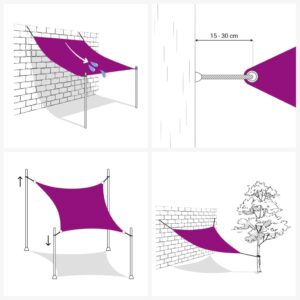 Tieniaca plachta 160 g/m² antracitová 2,5x4,5 m HDPE Obrázok