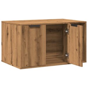 Uzavretý box na stelivo dub artisan 80x50x45cm kompozitné drevo Obrázok