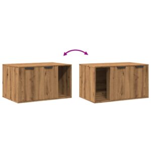 Produkt  Uzavretý box na stelivo dub artisan 80x50x45cm kompozitné drevo
