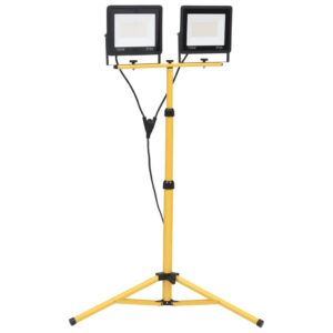 LED reflektor so statívom 2x100 W teplé biele svetlo