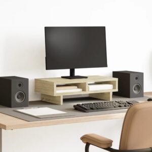 Stojan na monitor dub sonoma 50x27x15 cm kompozitné drevo